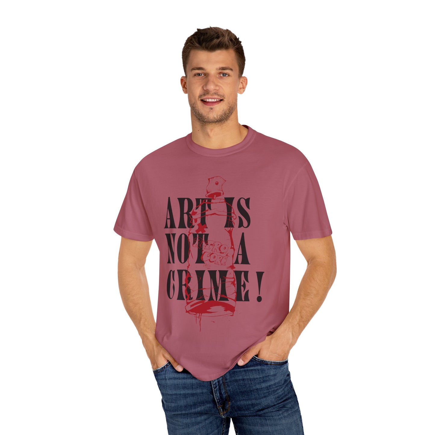 Art is Not a Crime! - Unisex Garment-Dyed T-shirt